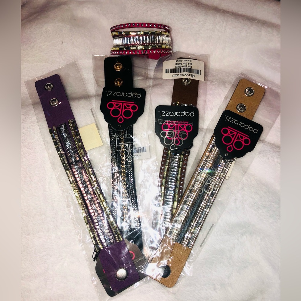 Wrap and Snap Bracelets. All included